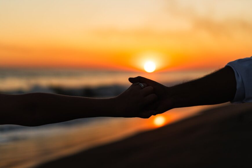 holding-hands-sunset